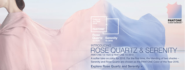 Trend Report: Pantone 2016 Colors of the Year: Rose Quartz and Serenity