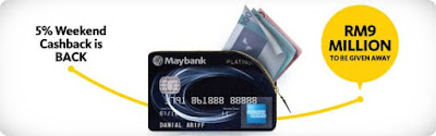 Maybank American Express Card Weekend Cashback Promo