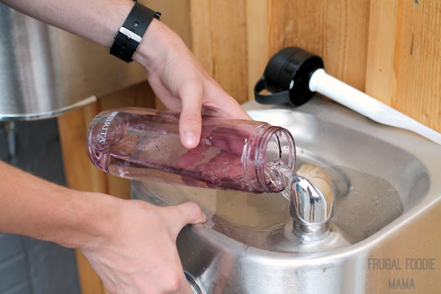 Brita water bottles are lightweight, easy to use, and can filter water from anywhere thanks to the built-in filters.