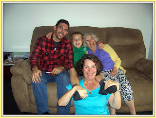 photo of Mum, Deb, Brett and Cohen
