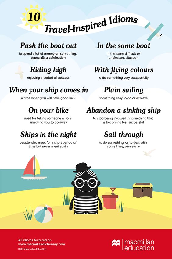 idioms about travel and holidays