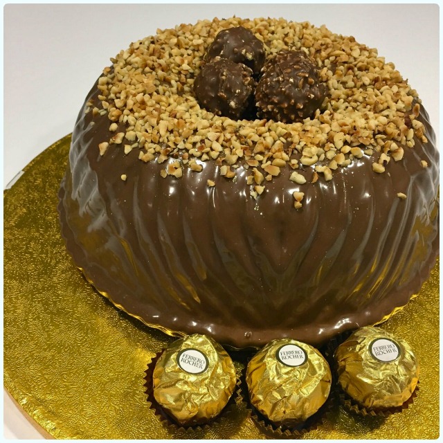 Ferrero Rocher Bundt Cake