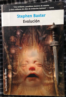 Portada del libro Evolución, de Stephen Baxter
