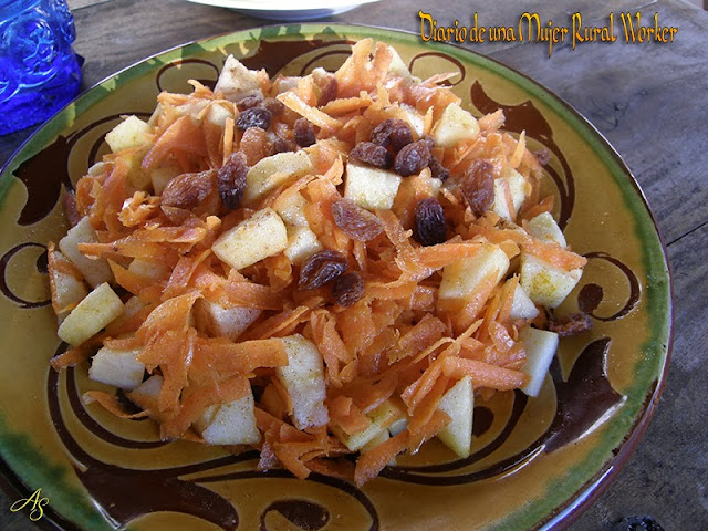 Ensalada de manzana y zanahoria