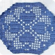Flor en hexagono a punto de red Flor en hexagono a punto de red