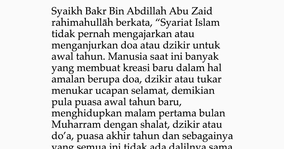 11 Amalan Bid Ah Di Bulan Muharram Kajian Salaf