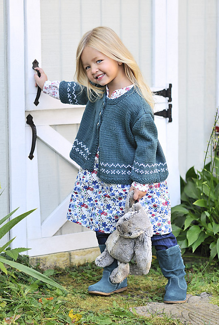 knitnscribble.com: Cotton swing sweater pattern for girls