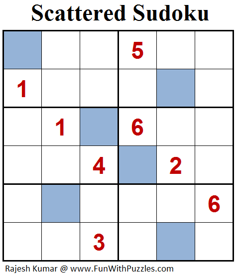 Scattered Sudoku (Mini Sudoku Series #90)