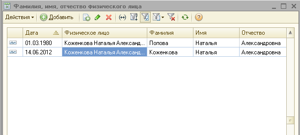 Смена фио в птс