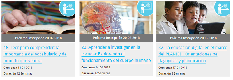 Cursos INFOD Cursos nuestra escuela