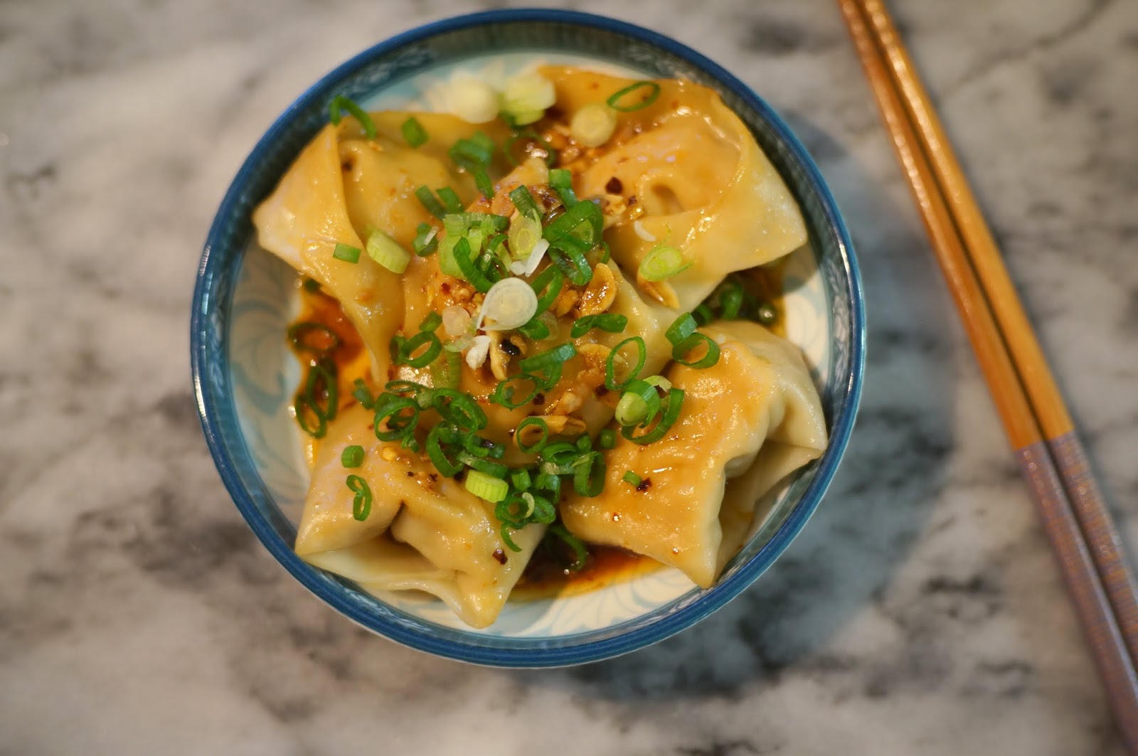 Wontons in Chili Oil