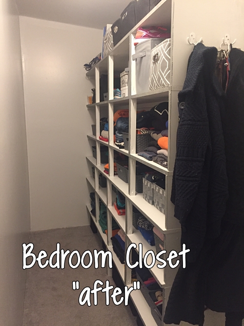 bedroom closet after