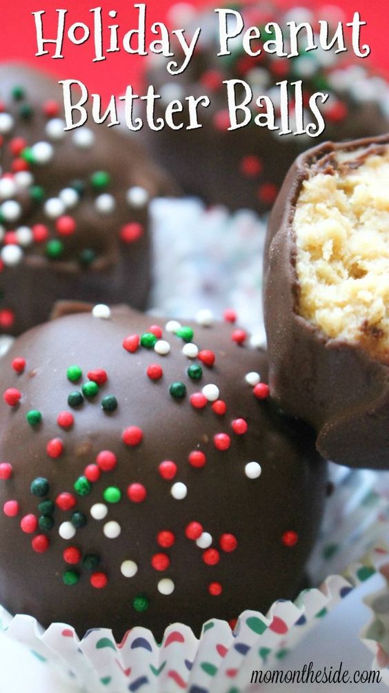 Bringing desserts to a holiday party, or want some to snack on during the holidays at home? These Holiday Peanut Butter Balls are absolutely delicious!