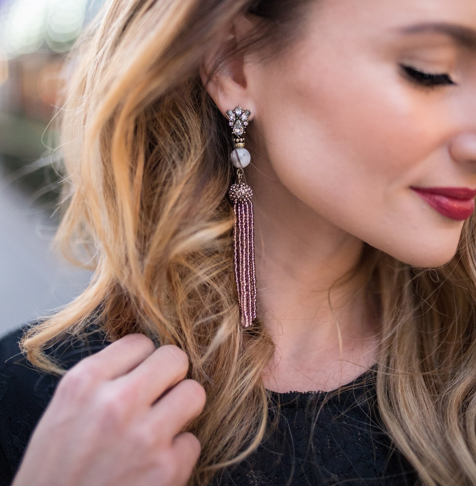 Beaded tassel earrings The best holiday earrings