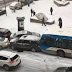 Απίστευτη καραμπόλα λόγω του παγετού (βίντεο)