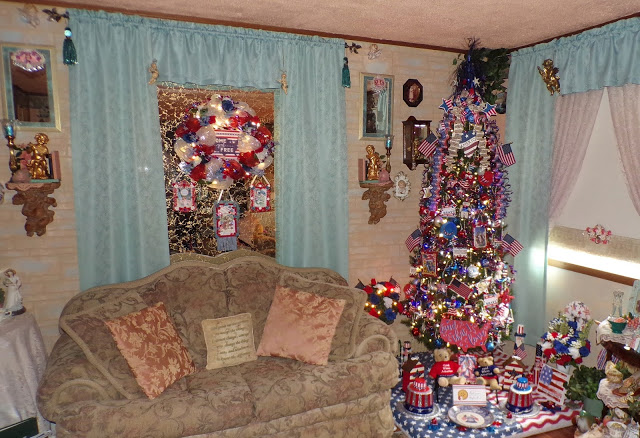 Patriotic Tree in the Living Room. 2021