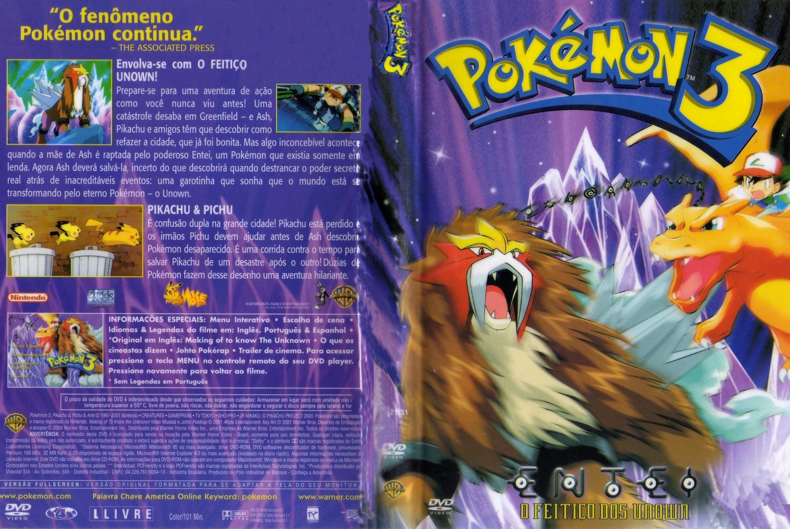 DVD POKEMON 2000 O FILME