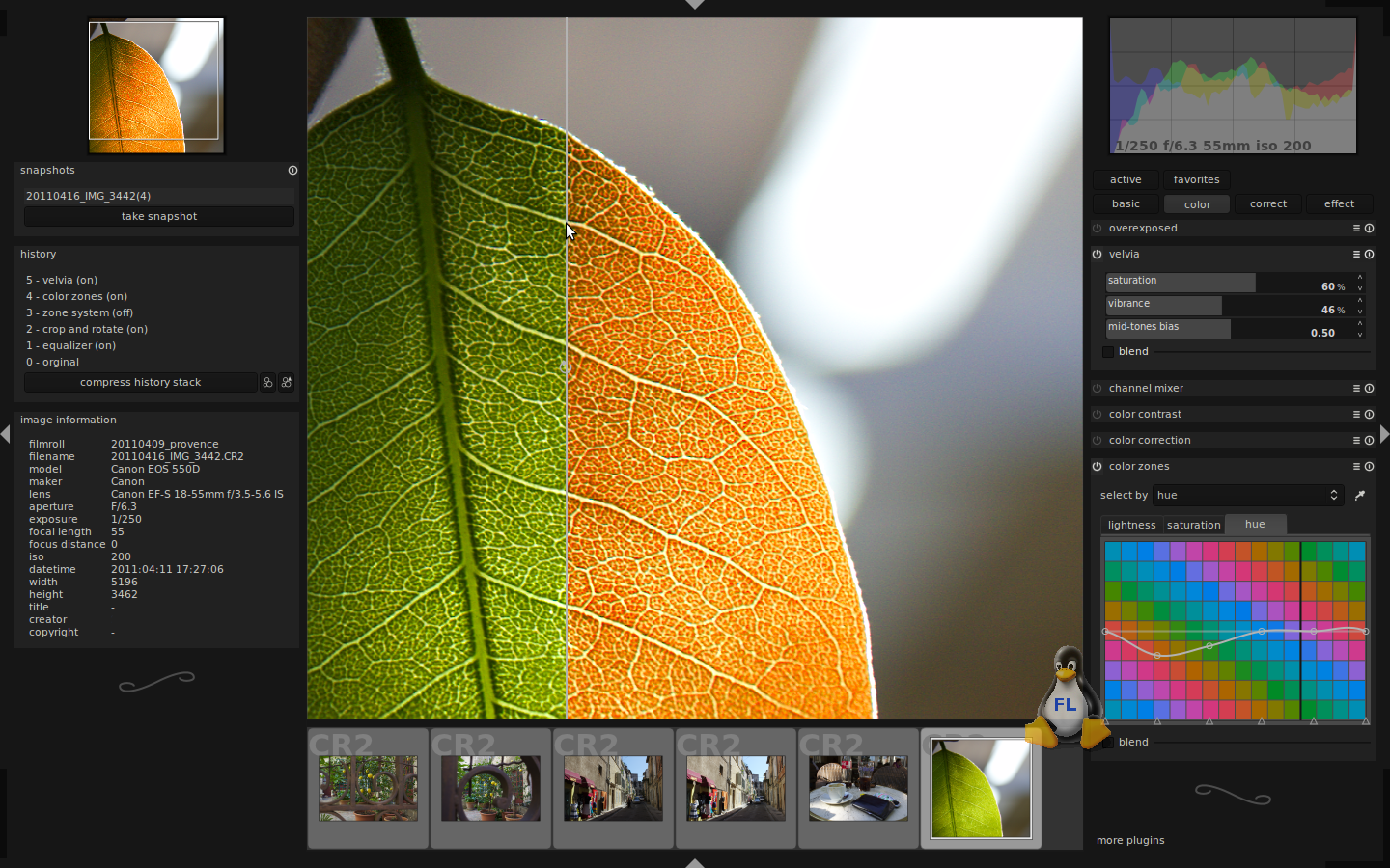 darktable 2.4.4 darktable 2.4.4