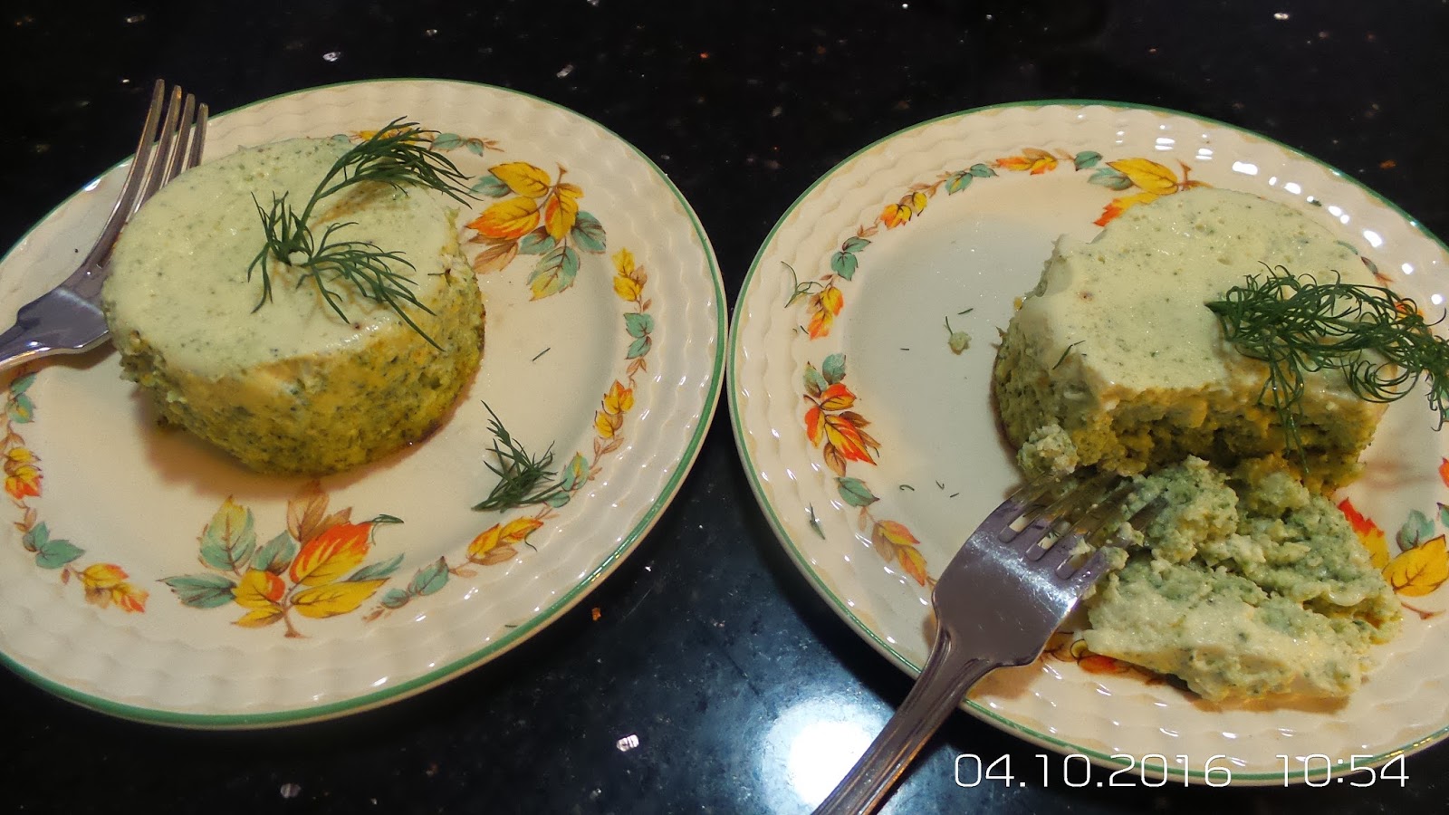 HAPPY RETIREE'S KITCHEN Broccoli Timbales