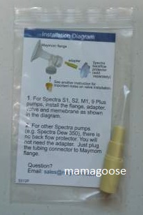 Adapter for Maymom and Medela breastshields for Spectra pumps