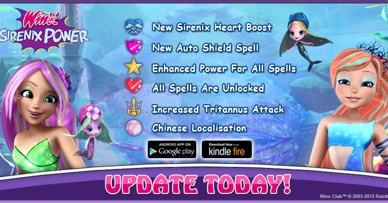 Как обновить приложение винкс. Игра winx sirenix power заклинания. игра winx sirenix power как использовать заклинания. игра winx sirenix power где находятся заклинания во время игры. как обновить приложение винкс на телевизоре.