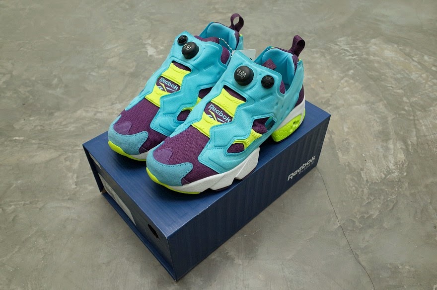 reebok pumps neon