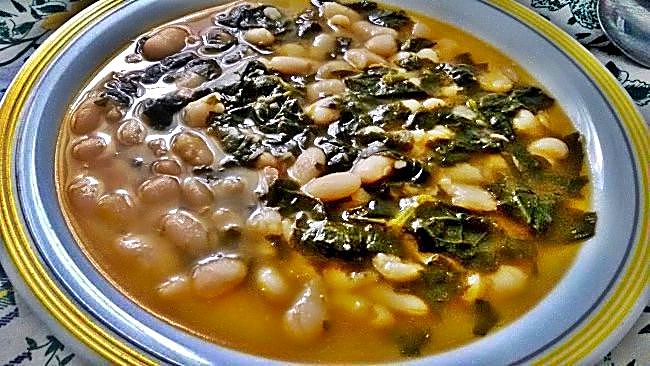 Alubias con espinacas