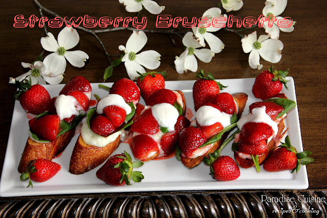 Sweet Strawberry Bruschetta
