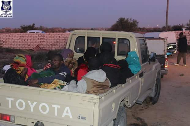 Photos: Libya Police arrest 186 illegal African migrants including Nigerians waiting to be smuggled to Europe