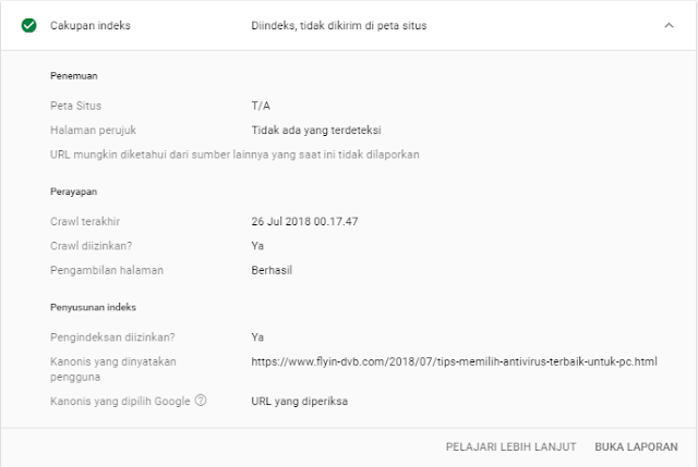 Url yang sudah terindeks Url yang sudah terindeks