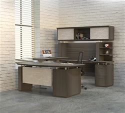 Ergonomic Executive Office Desk with Height Adjustable Bridge Ergonomic Executive Office Desk with Height Adjustable Bridge