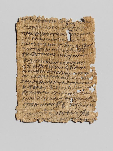 Carta griega en papiro, s. III, Metropolitan Museum of Art