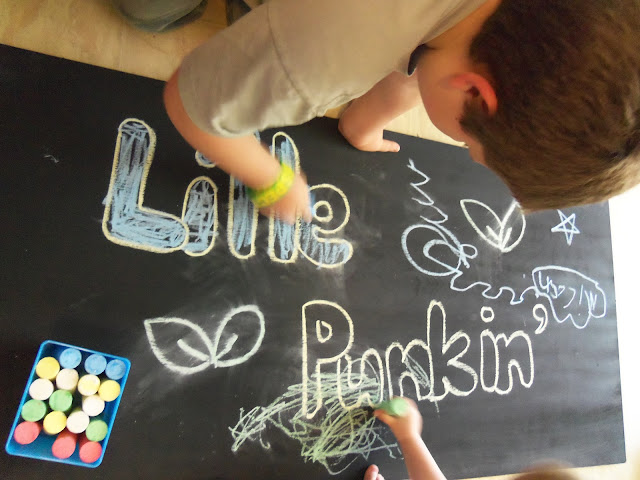 Make your own DIY Indoor Outdoor Chalkboard using Krylon Chalkboard paint and a piece of wood. After 4 years, this is still one of the favorite activities at our house.