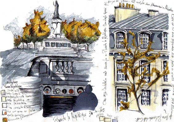 republique, parigi autunno