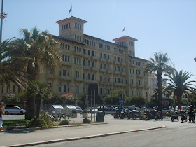 The Grand Hotel Royal in Viareggio is an example of the Liberty style architecture characteristic of the town