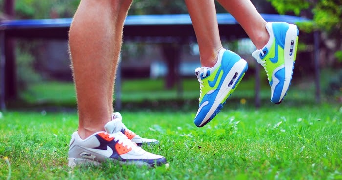 running with nike air max