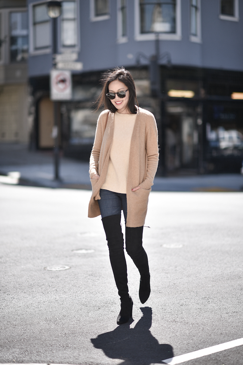 Over the knee boots streetstyle