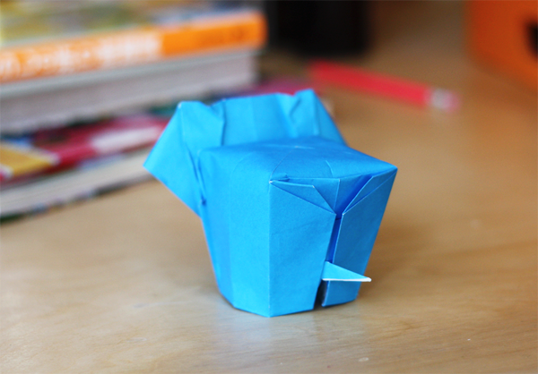 How About Orange: Little origami elephant