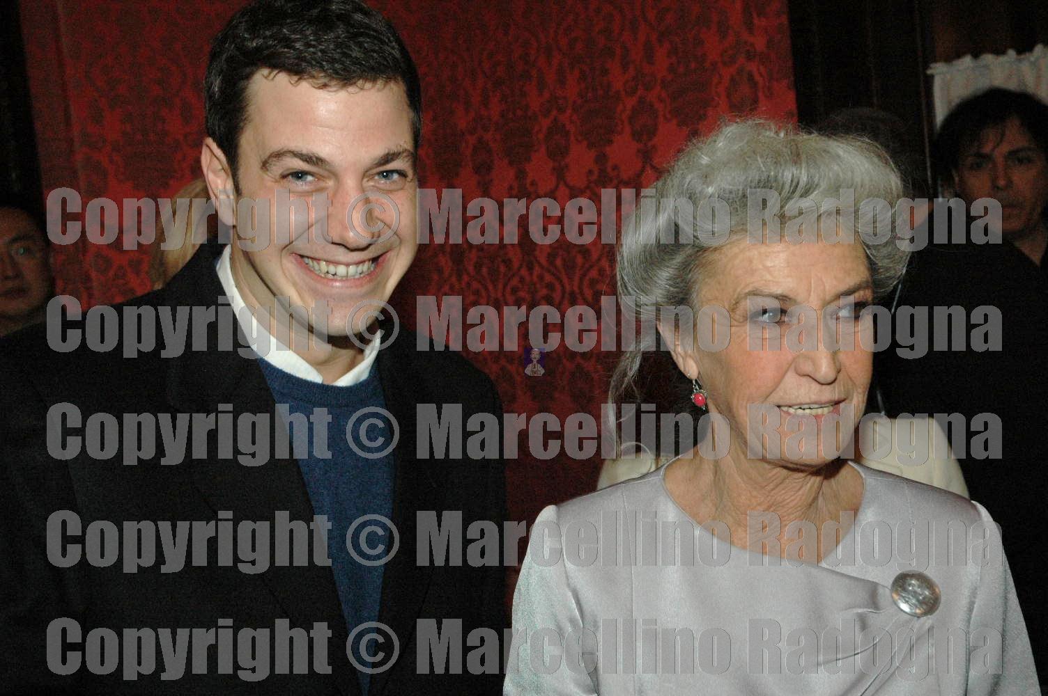 Marcellino Radogna Fotonotizie per la stampa Barbara Alberti con il