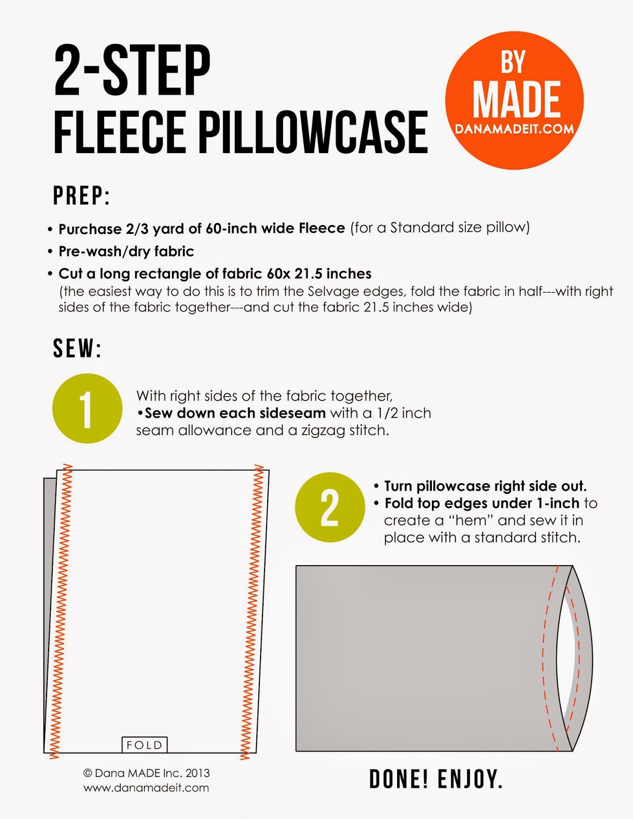 Fleece Pillowcases MADE EVERYDAY