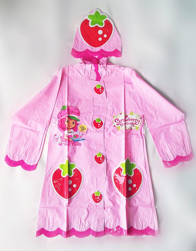One Piece Strawberry Shortcake Raincoat/ Rain clothing