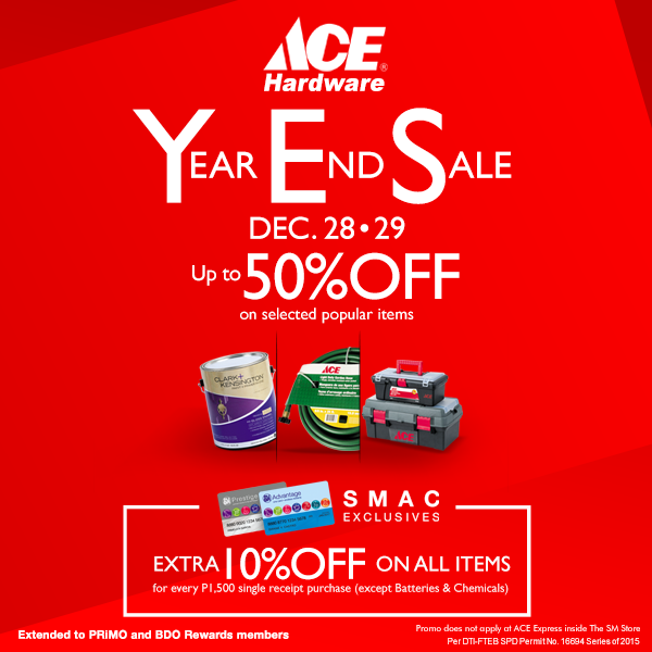 Manila Shopper Ace Hardware Year End SALE December 2015