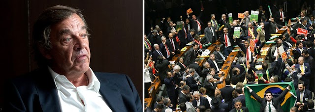 “COM GOLPE, BRASIL MOSTRA AO MUNDO QUE SUA DEMOCRACIA É UMA FARSA“