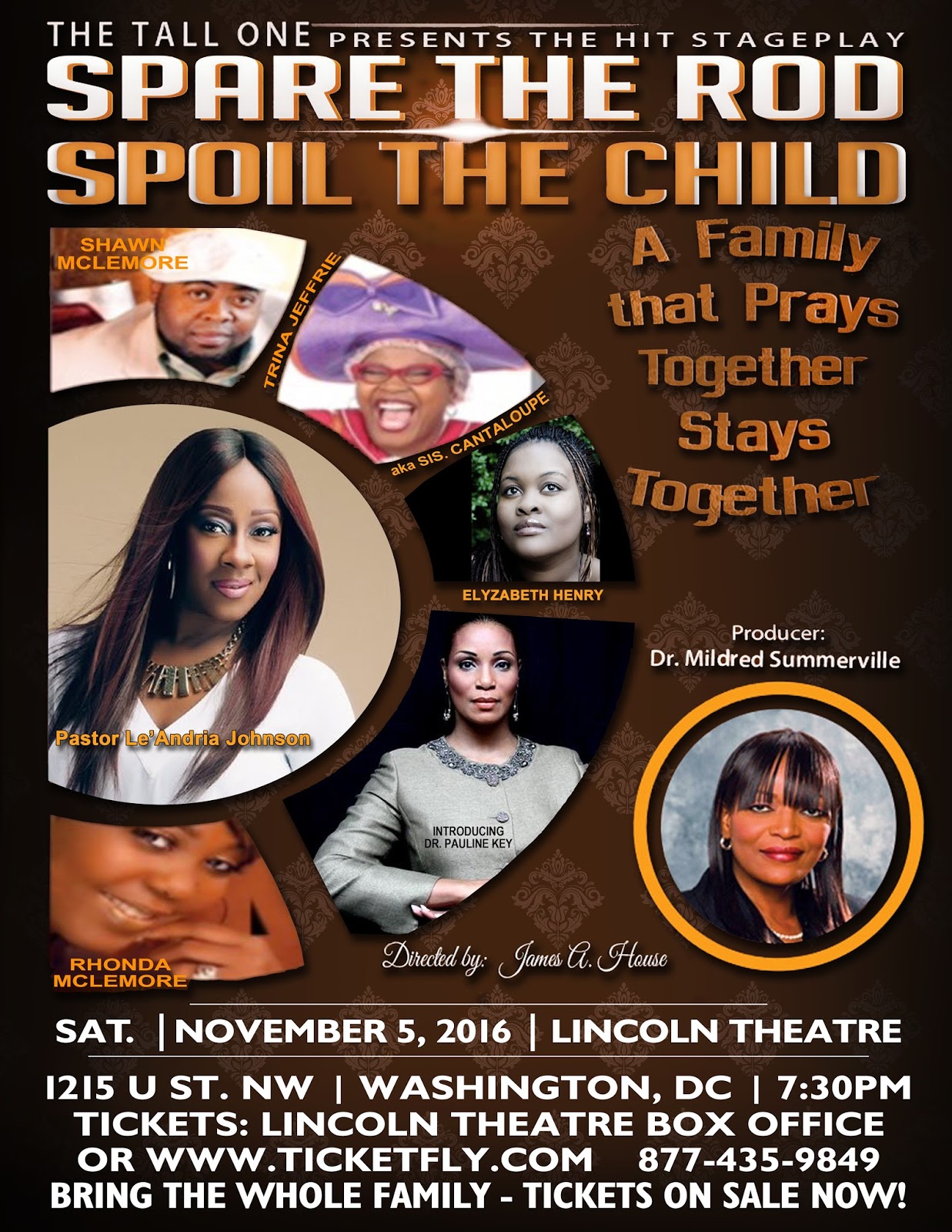 leandria johnson to star in spare the rod spoil the child stage stage play flyers