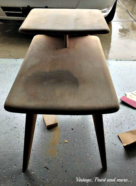 Vintage, Paint and more... original shape of surfer table prior to being painted