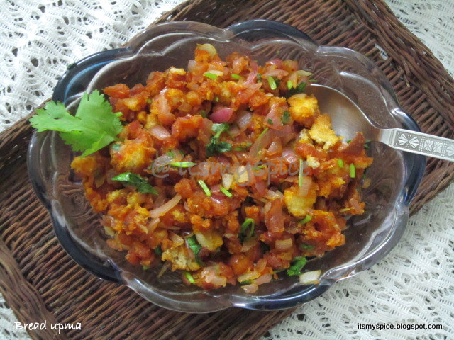 Quick and easy Bread Upma