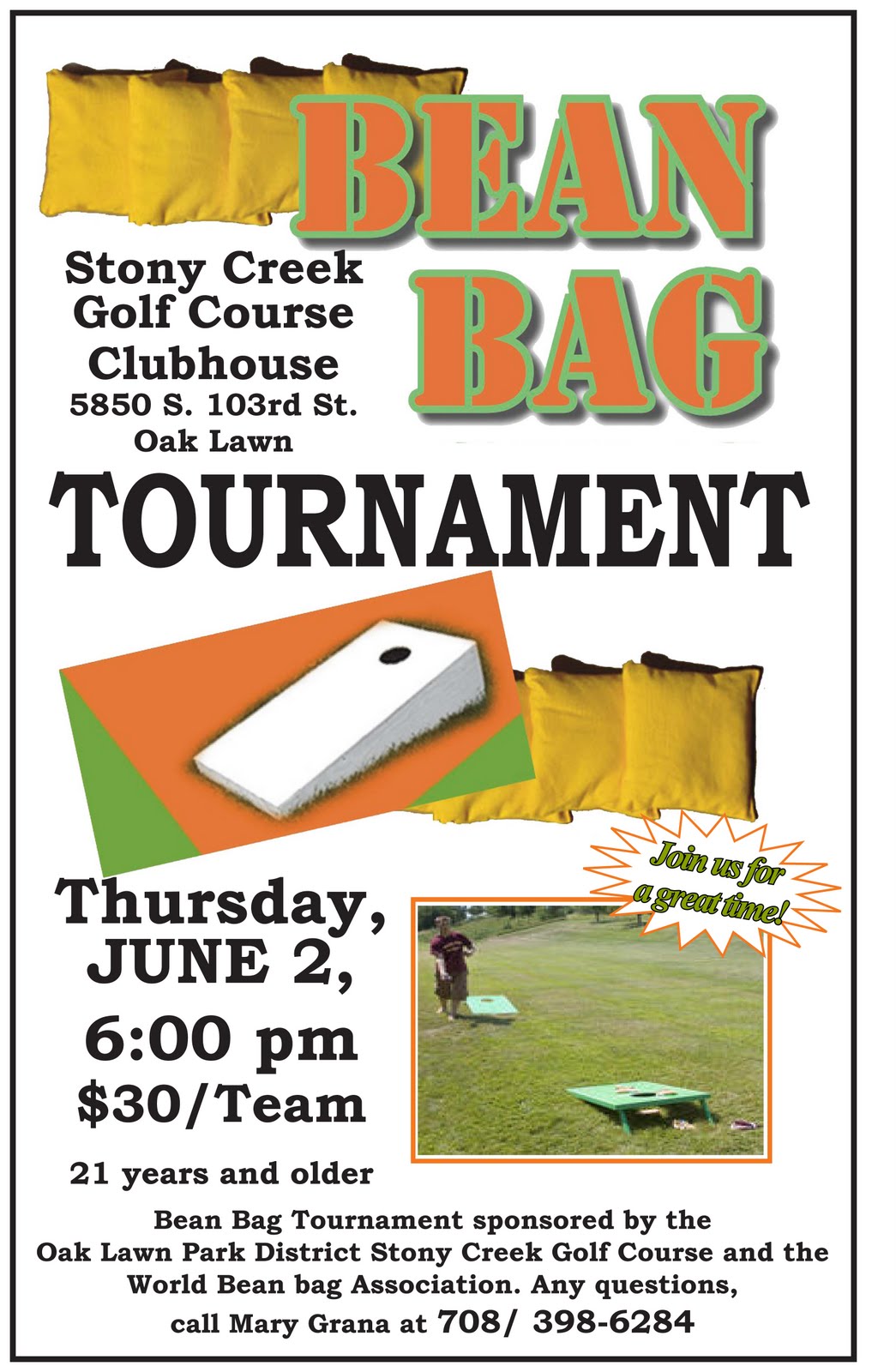 Take Time For Fun Bean Bag Tournament