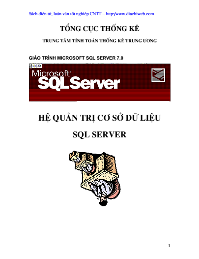 Giáo trình hệ quản trị cơ sở dữ liệu SQL Server 7.0 - 93 trang - Thư ...