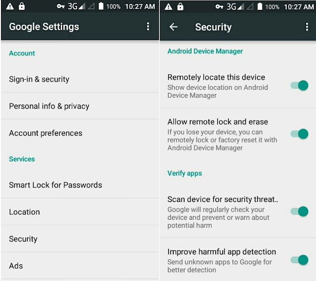Tips mengatasi kinerja smartphone Android yang lambat Cara mengaktifkan verify app pada google play service