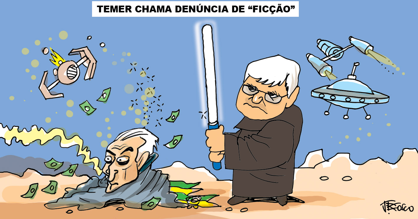 Resultado de imagem para denuncia contra temer charges